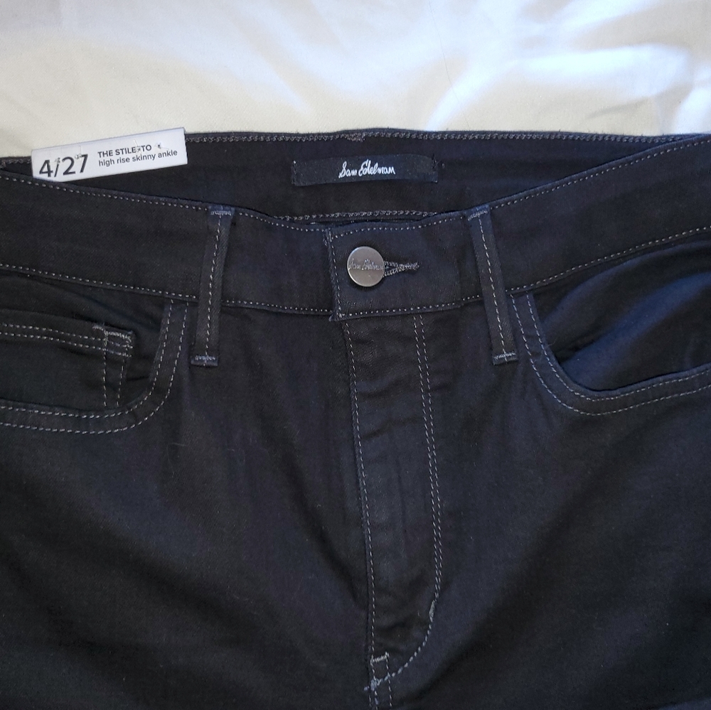 Sam Edelman stiletto high rise skinny ankle jeans - Picture 2 of 4